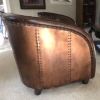 Greyleigh kirbyville leather discount chair